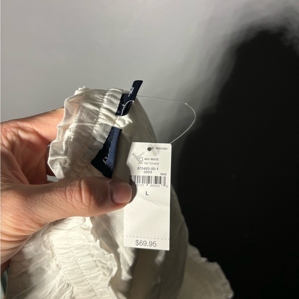 Gap Organic Cotton Ruffle Eyelet Mini Skirt Women’s Size Large - Picture 4 of 5